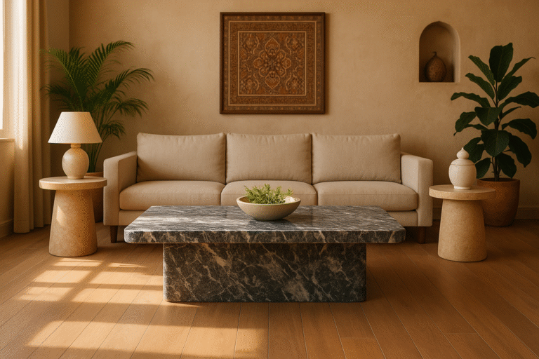 Stone furniture in India